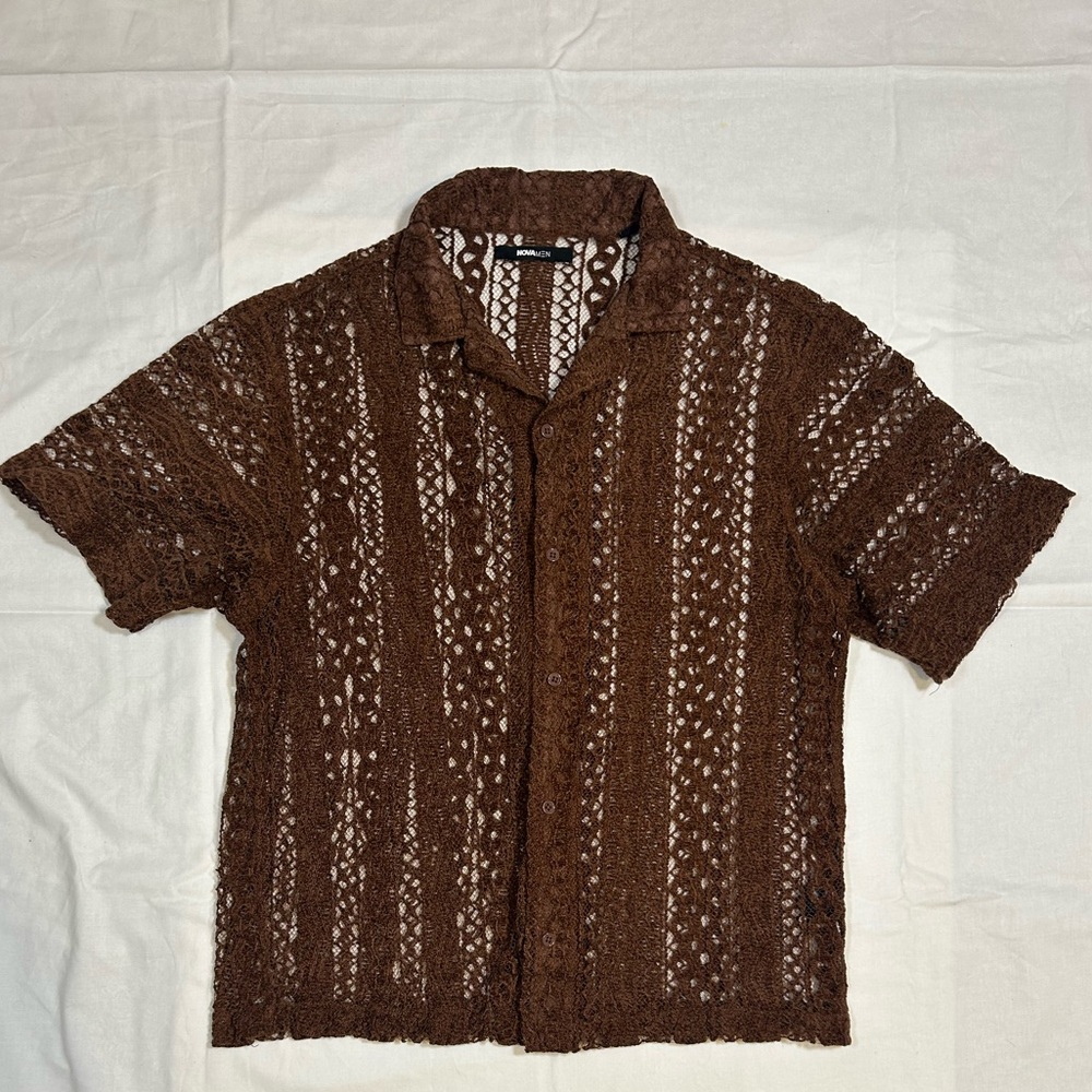 Novamen brown shirt L